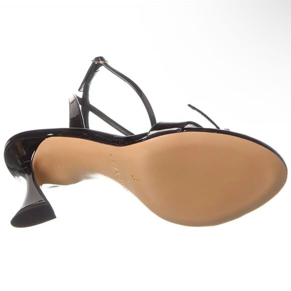 ALEXANDRE BIRMAN CLARITA BELL 85 PATENT SANDALs Black Heels bow shoes Revolve 8 - Picture 2 of 15